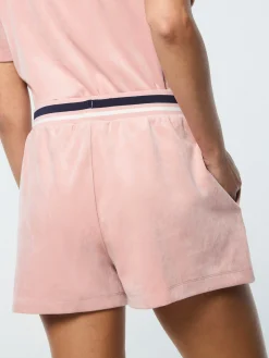 Adele Velour Short- Pale Mauve
