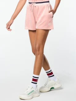 Adele Velour Short- Pale Mauve