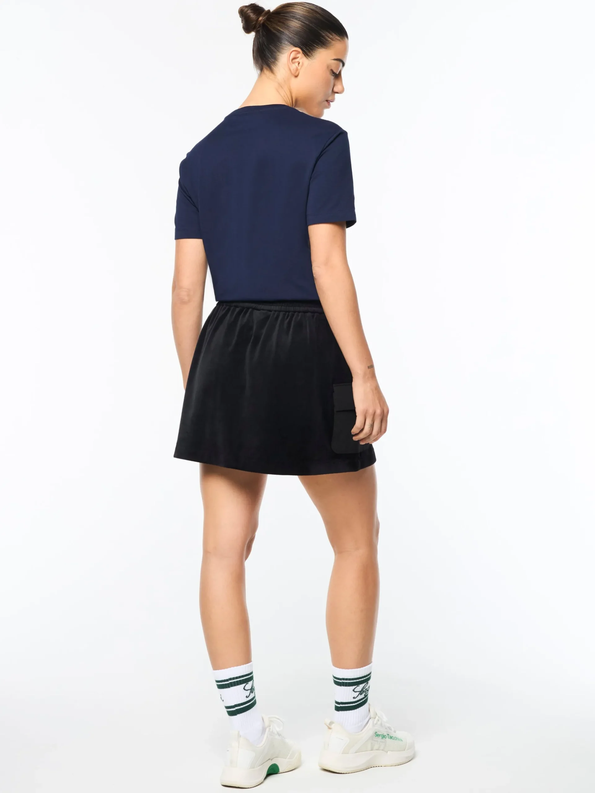 Adele Velour Skirt- Black Beauty