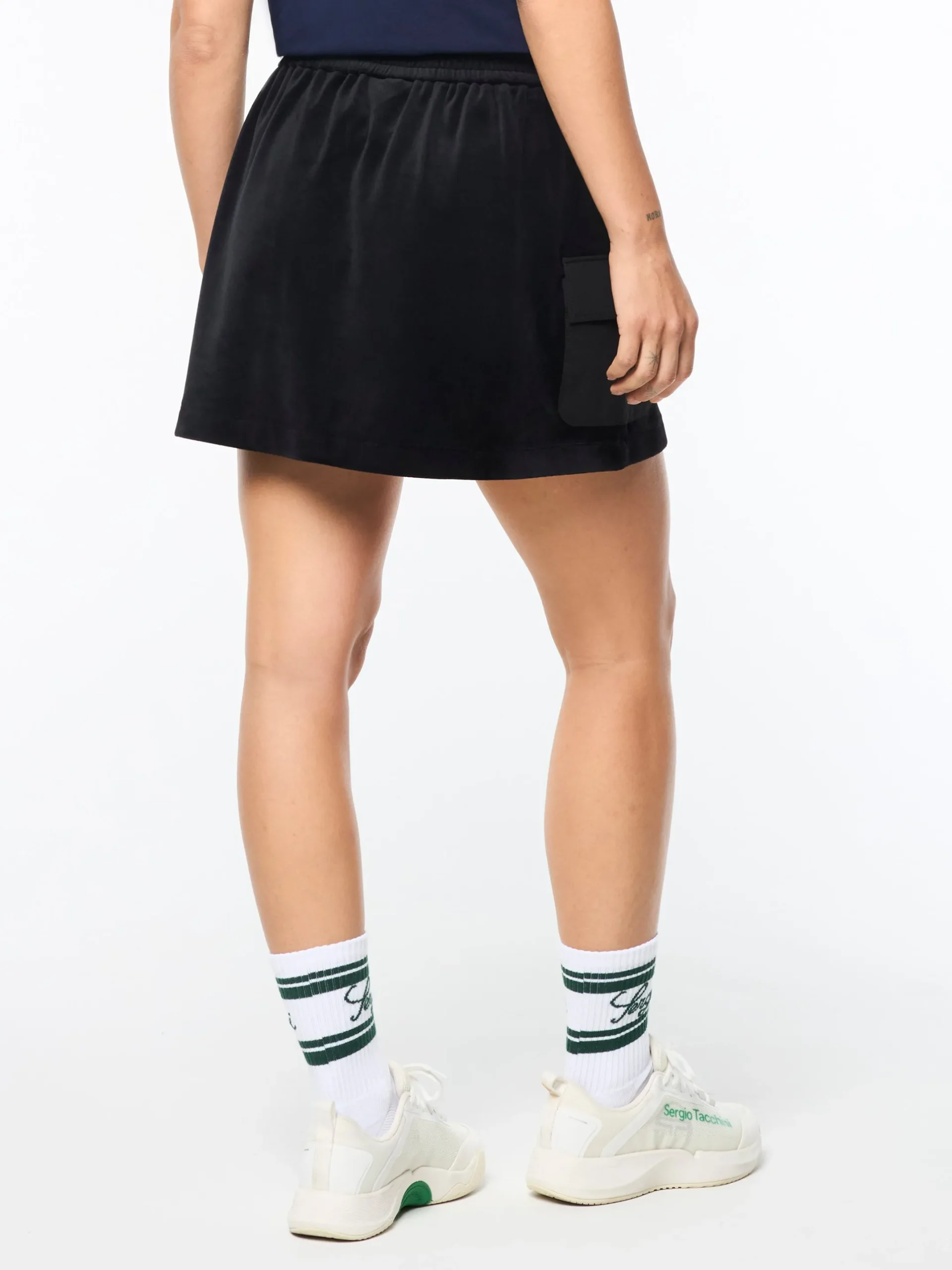 Adele Velour Skirt- Black Beauty