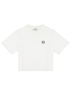 Adele Velour T-Shirt- Gardenia