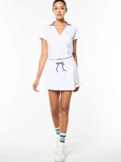 Agata Wrap Polo- Brilliant White