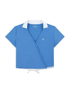 Agata Wrap Polo- Ultramarine