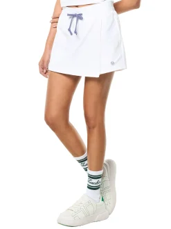 Agata Wrap Skort- Brilliant White