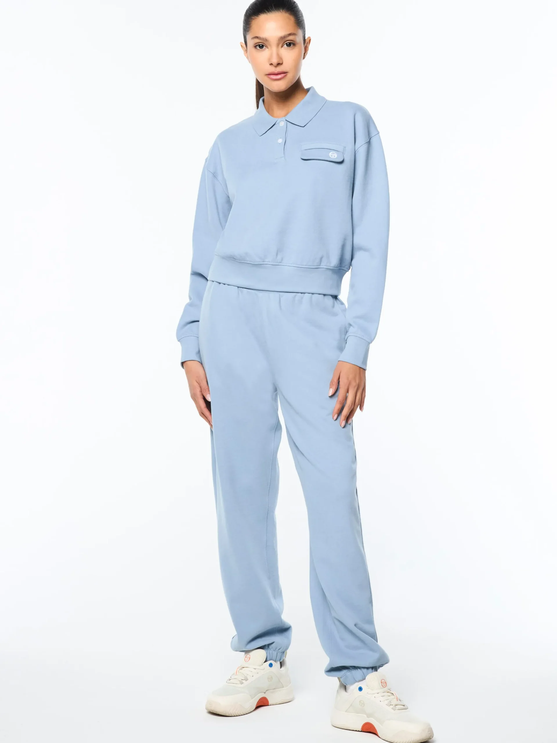 Aida Polo- Faded Denim