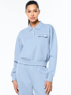 Aida Polo- Faded Denim
