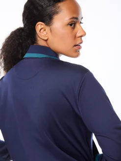 Amara Track Jacket-Maritime Blue