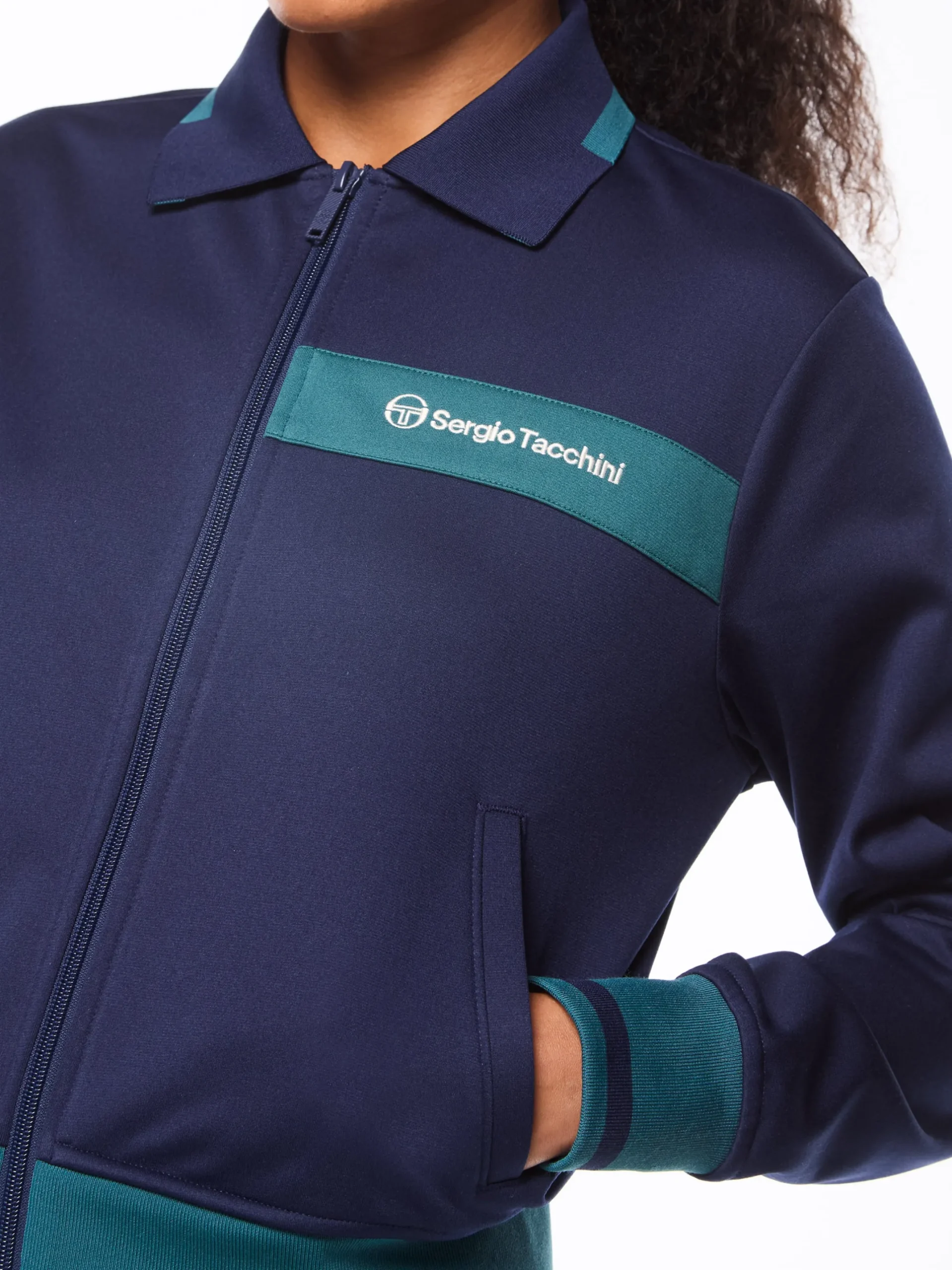 Amara Track Jacket-Maritime Blue