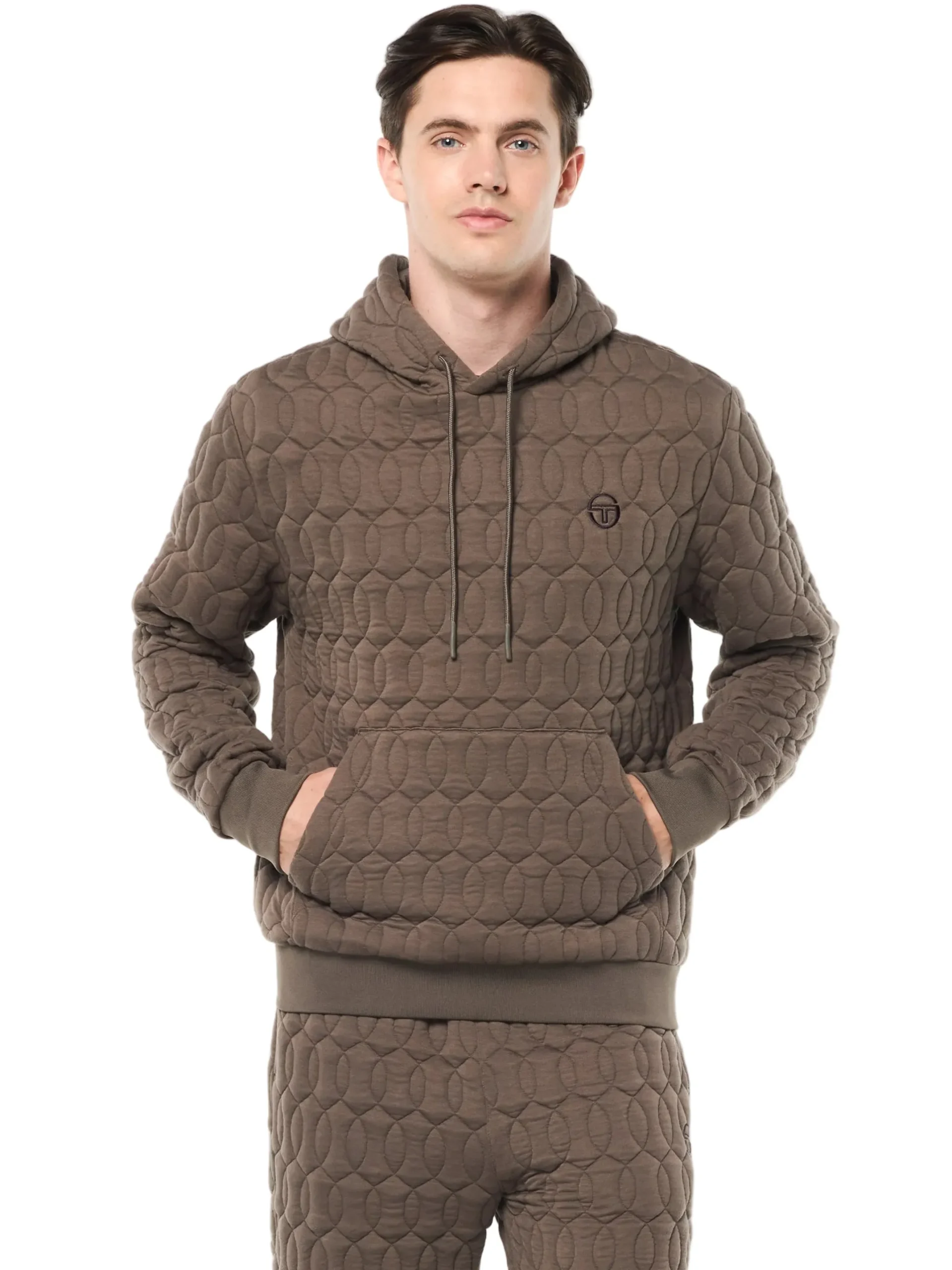 Aversa Quilted Hoodie- Morel