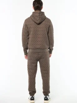 Aversa Quilted Hoodie- Morel