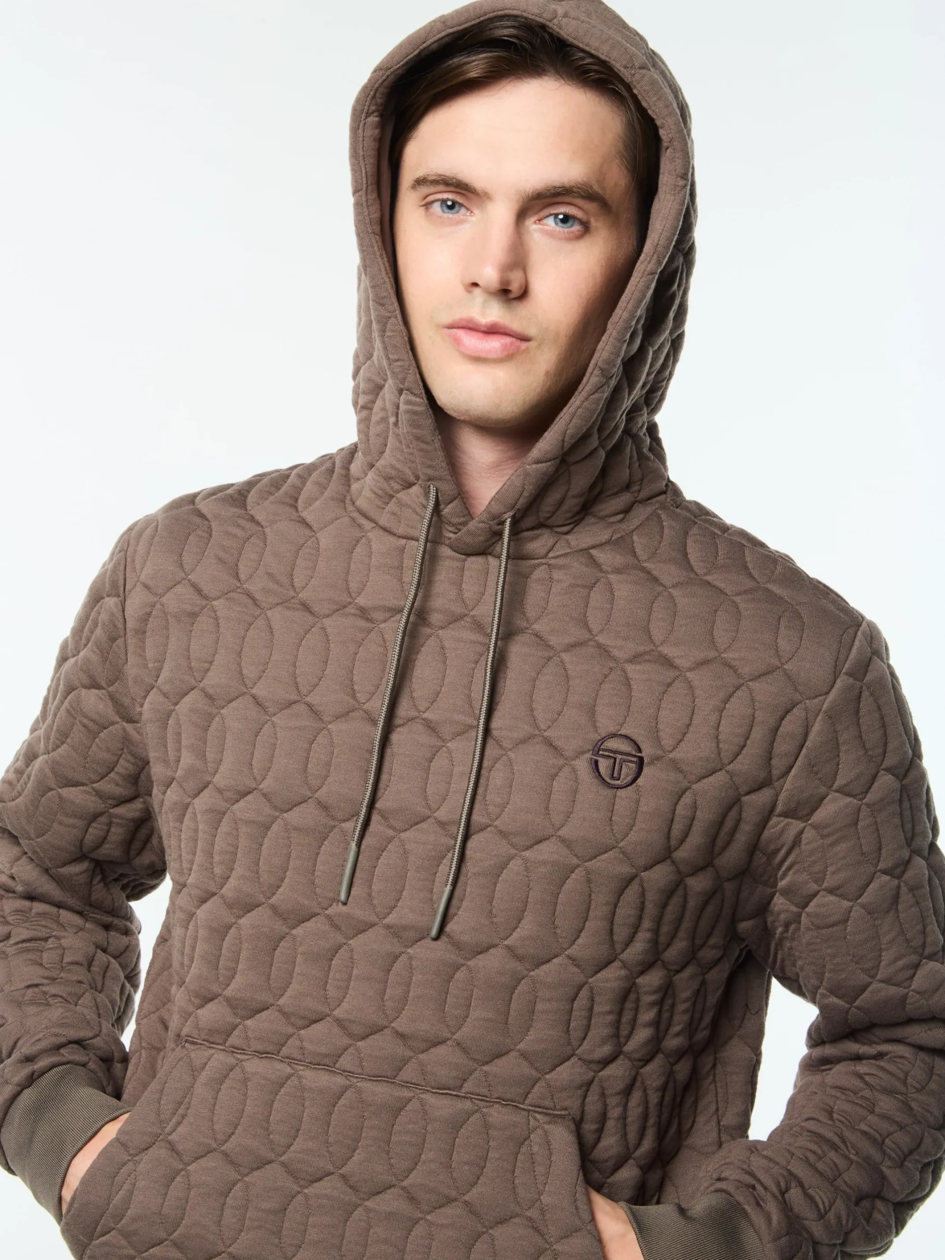 Aversa Quilted Hoodie- Morel