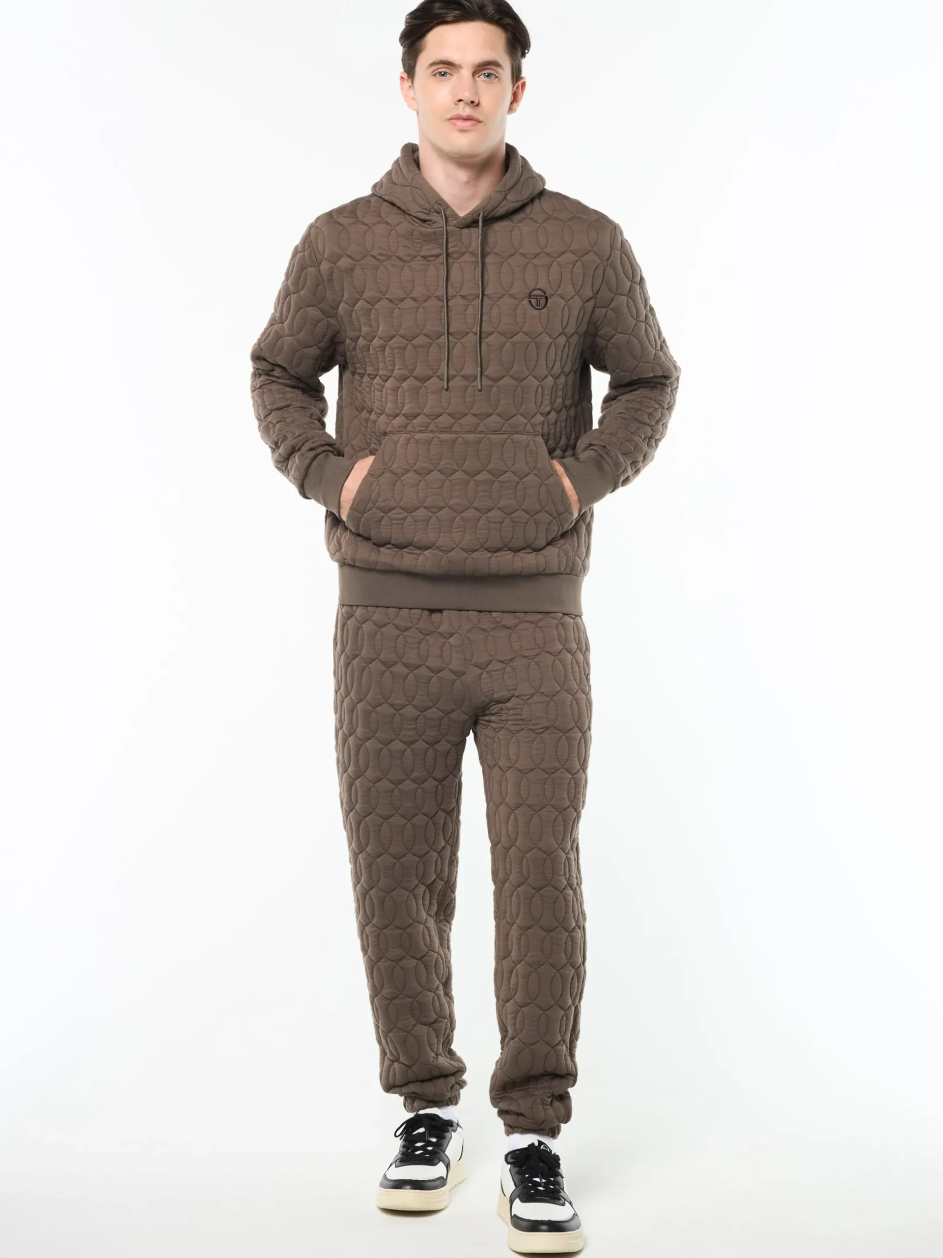 Aversa Quilted Hoodie- Morel