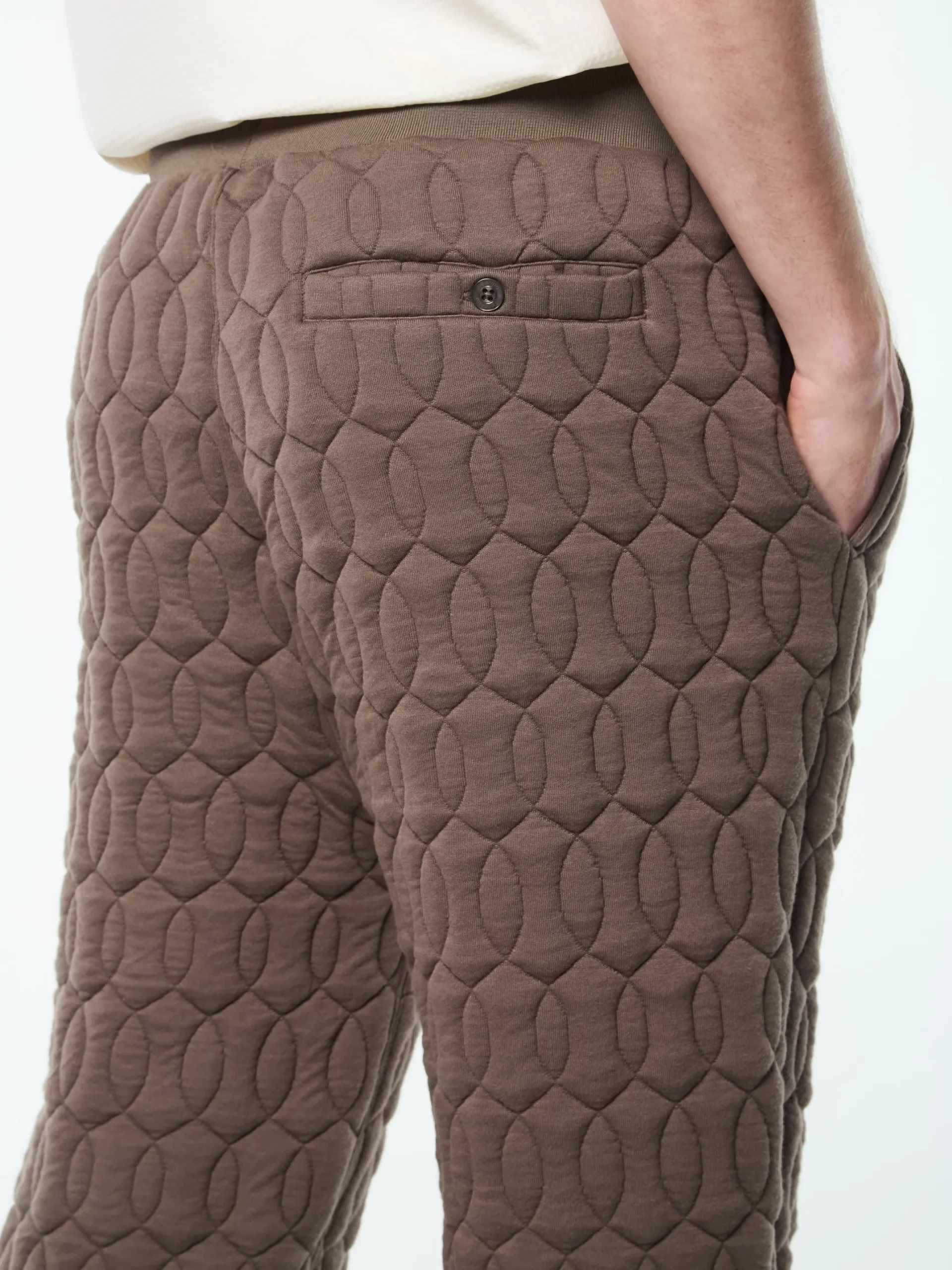 Aversa Quilted Sweatpant- Morel