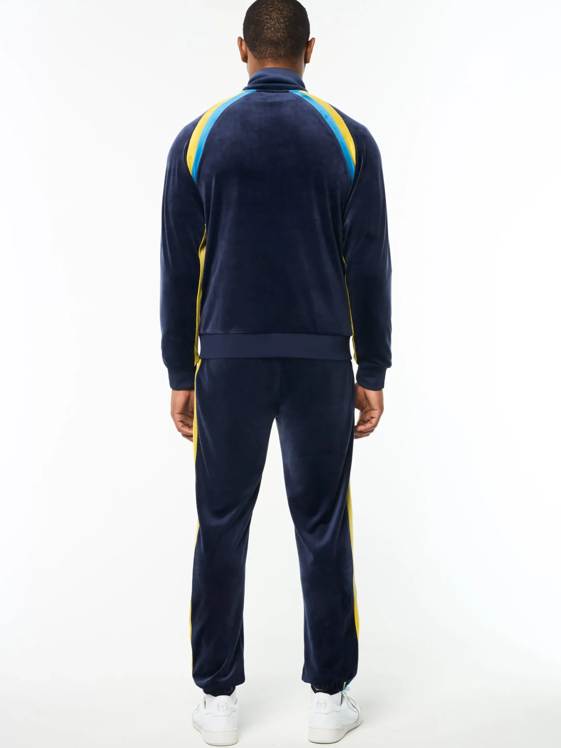 Banda Velour Track Jacket- Maritime Blue