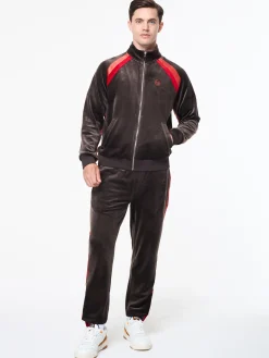 Banda Velour Track Jacket- Mulch