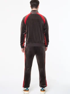 Banda Velour Track Jacket- Mulch