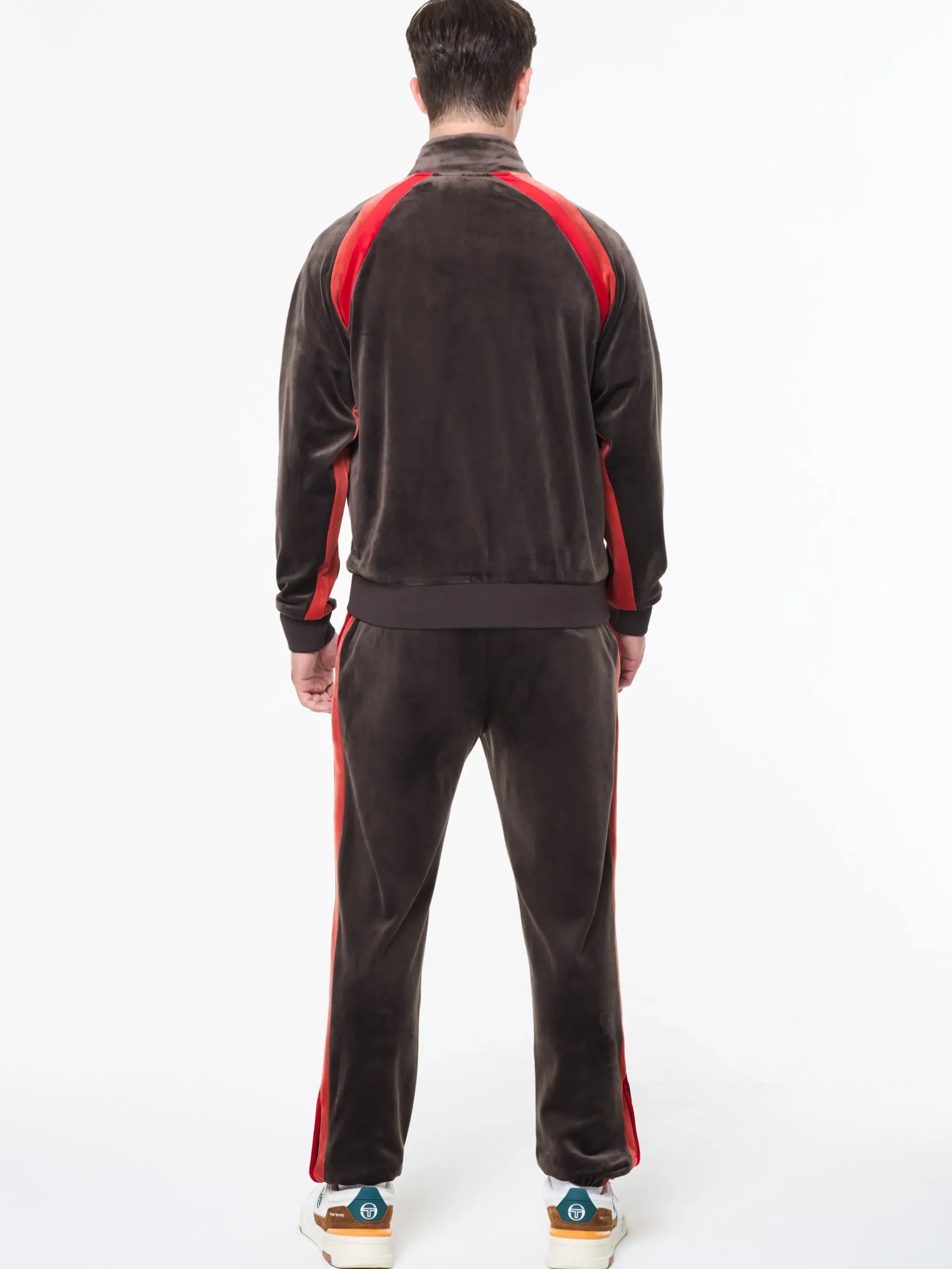 Banda Velour Track Jacket- Mulch