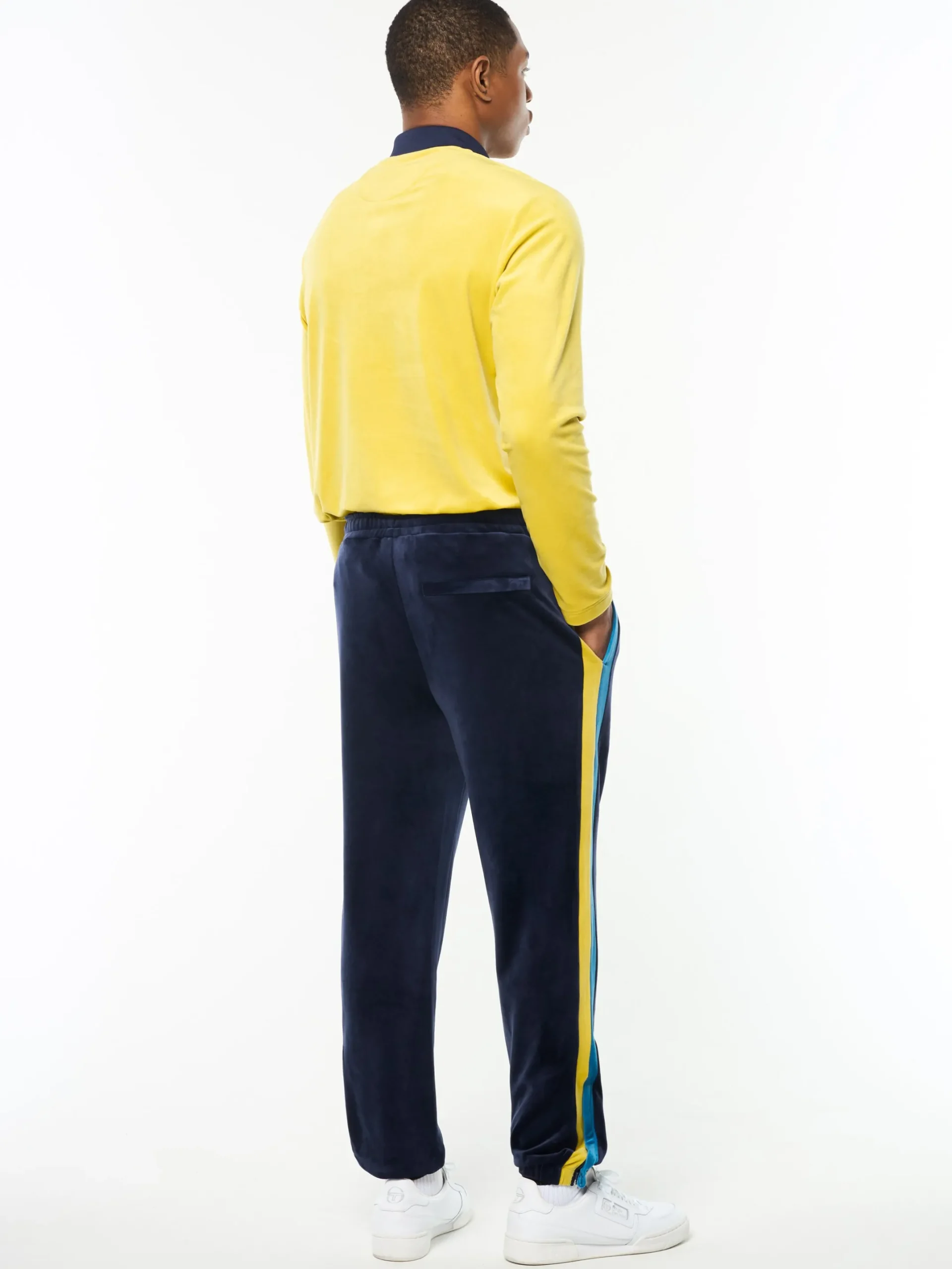 Banda Velour Track Pant- Maritime Blue