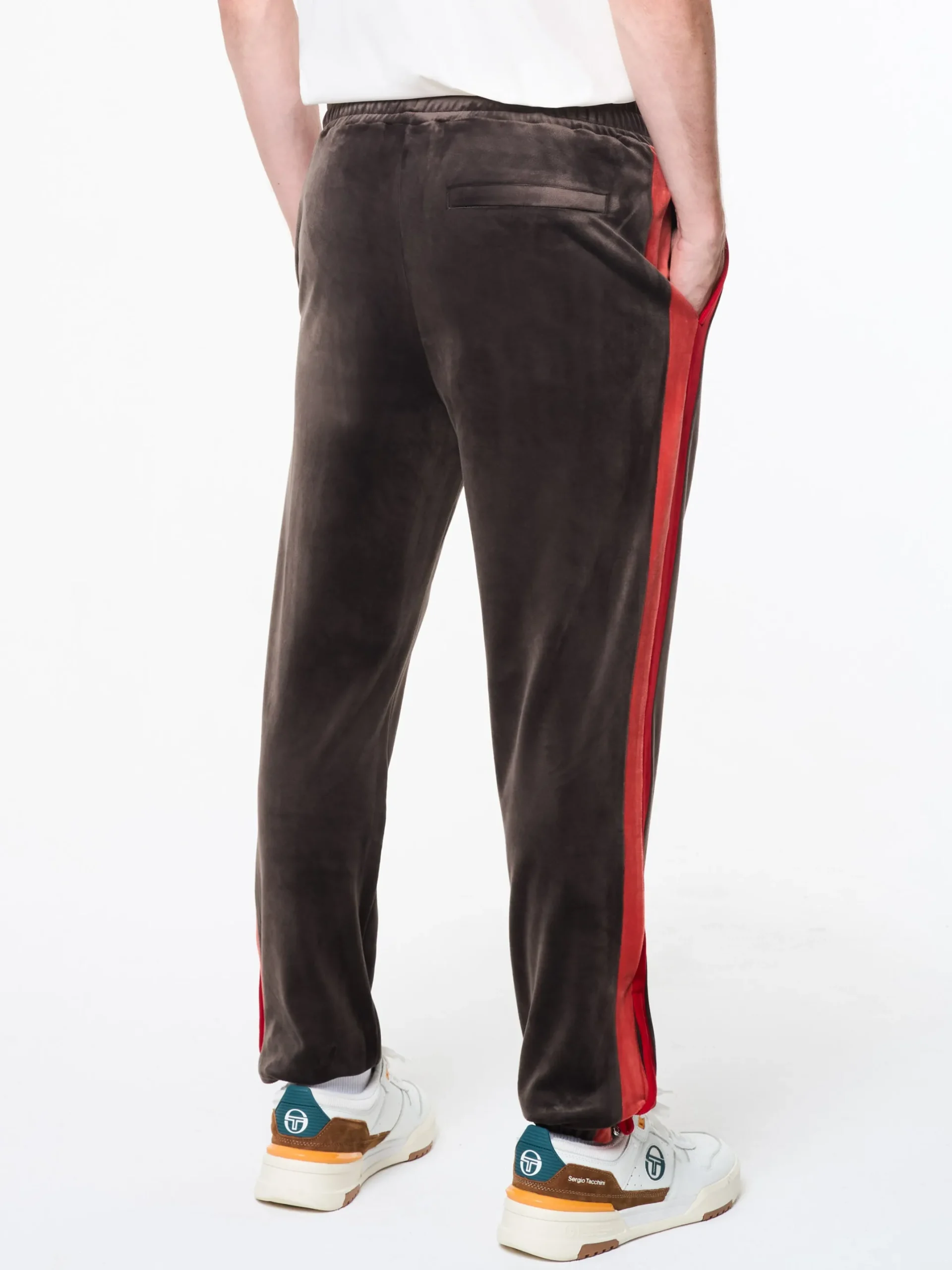 Banda Velour Track Pant- Mulch
