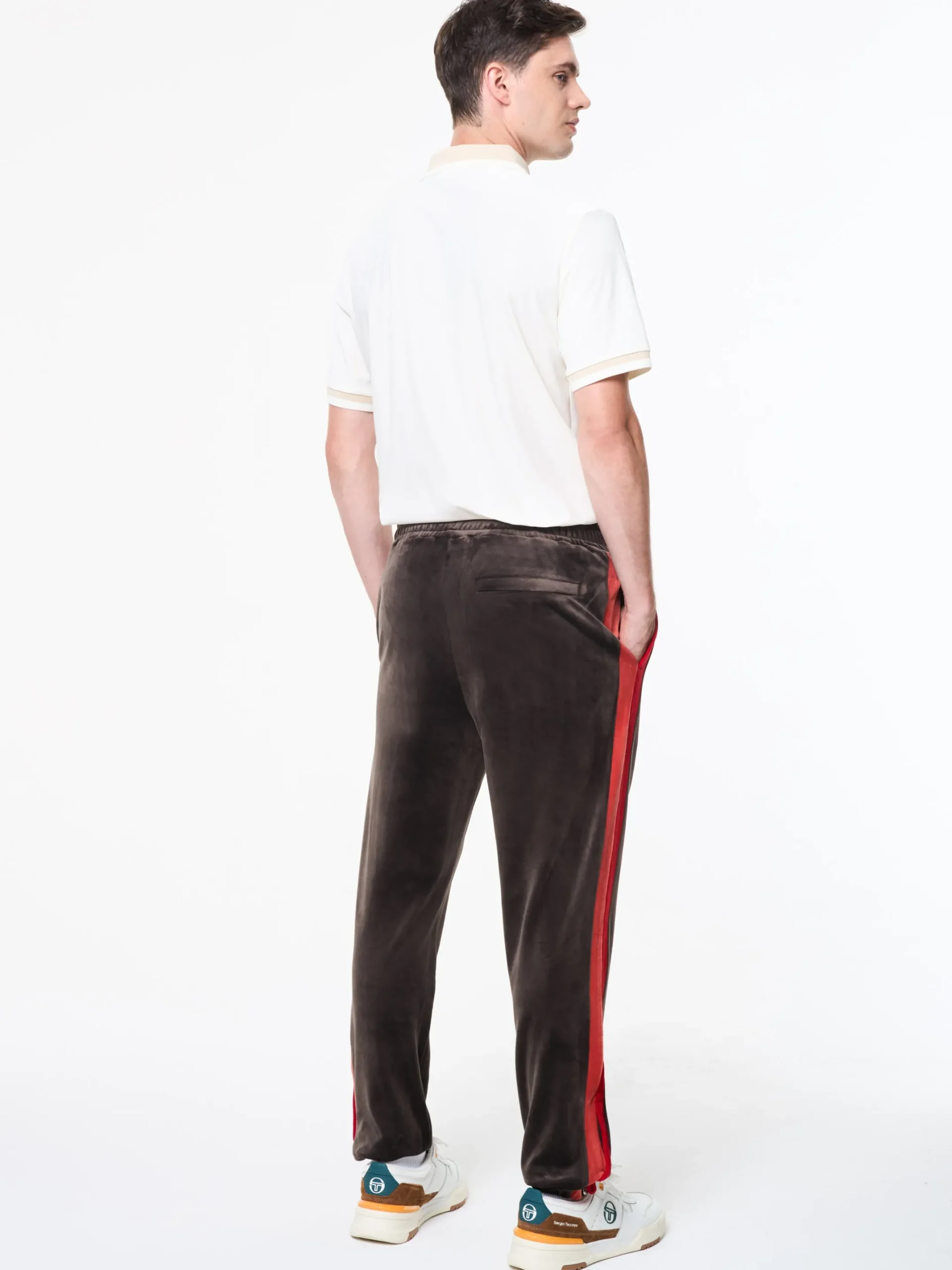 Banda Velour Track Pant- Mulch