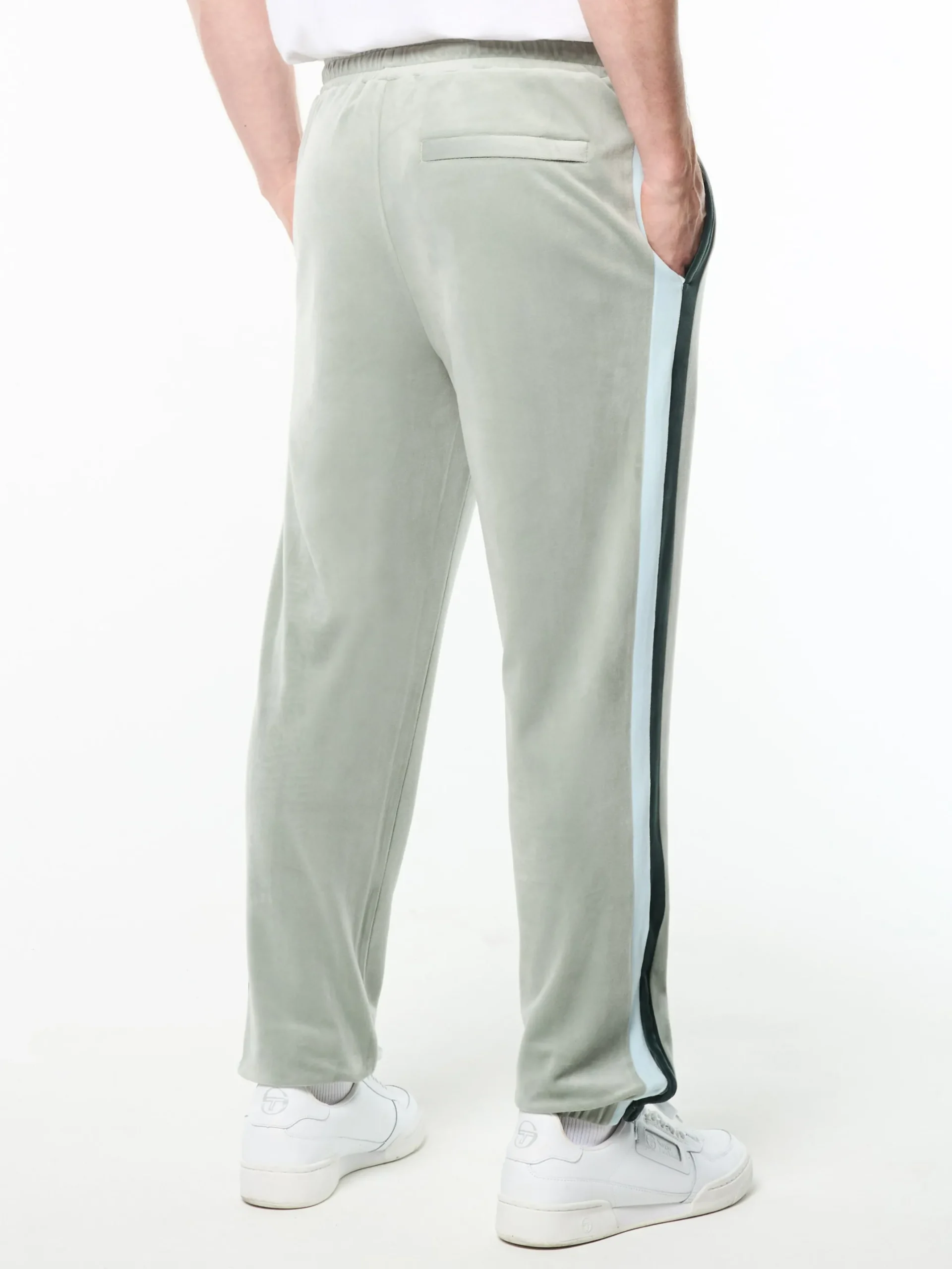 Banda Velour Track Pant- Slate Gray