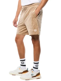 Bandiera Debossed Velour Short-Humus