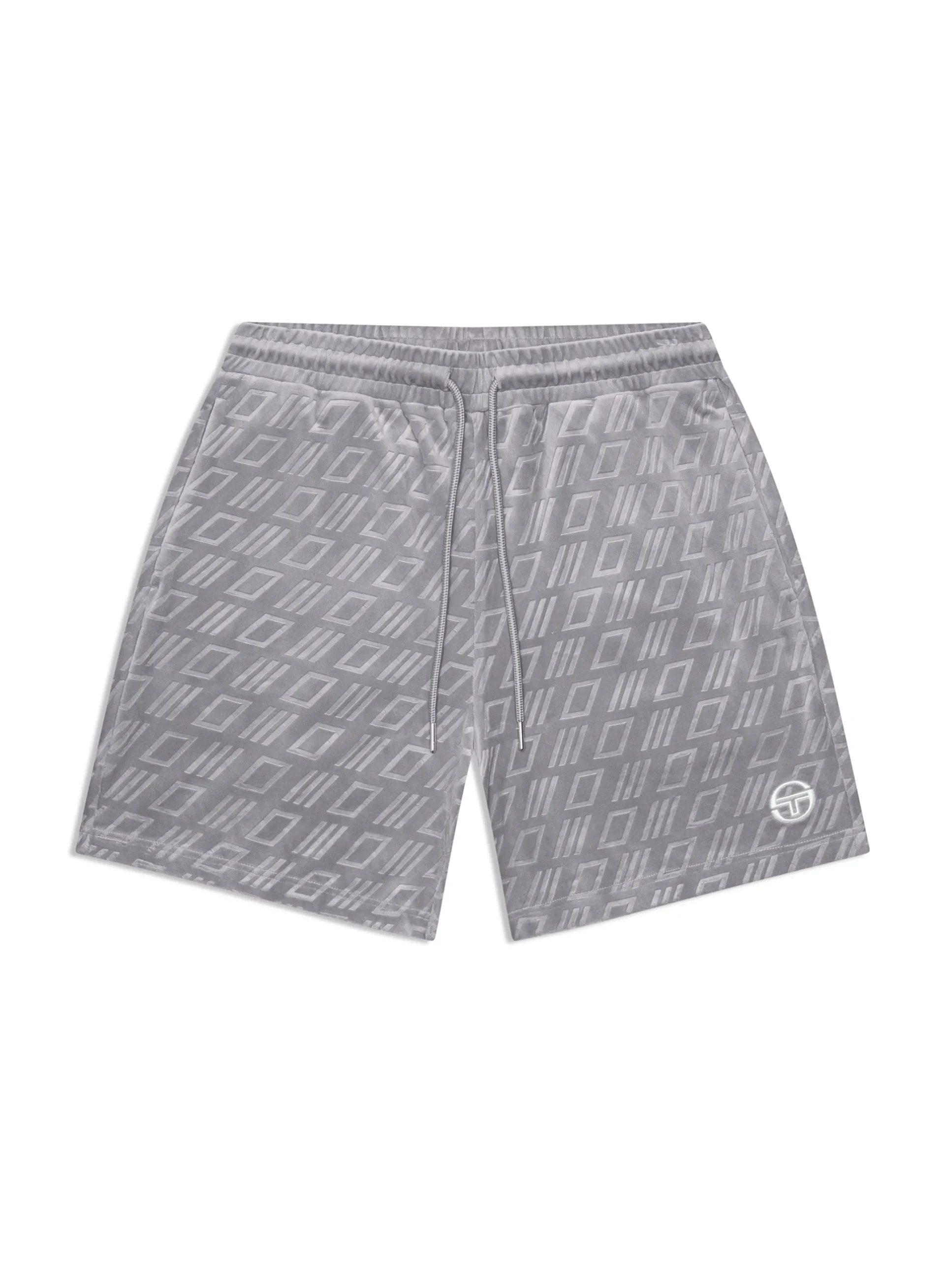 Bandiera Debossed Velour Short-Sleet
