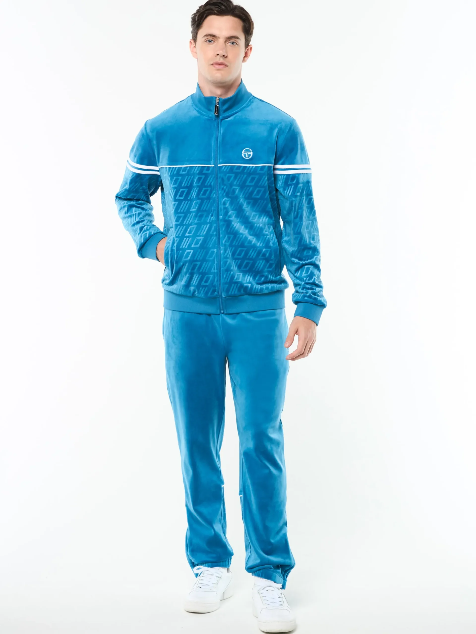 Bandiera Track Jacket- Mykonos Blue