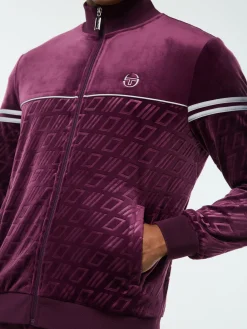Bandiera Track Jacket- Potent Purple