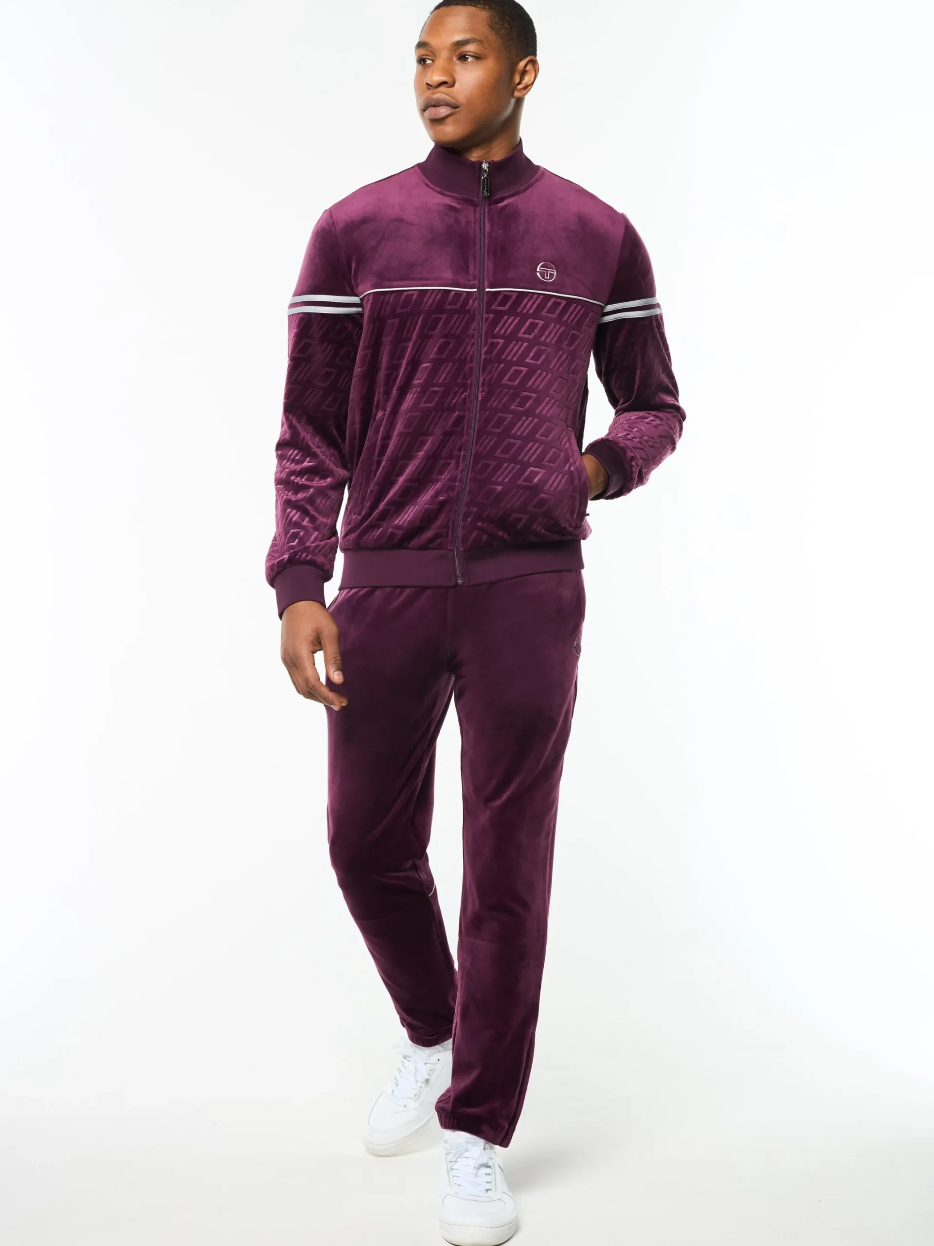 Bandiera Track Jacket- Potent Purple