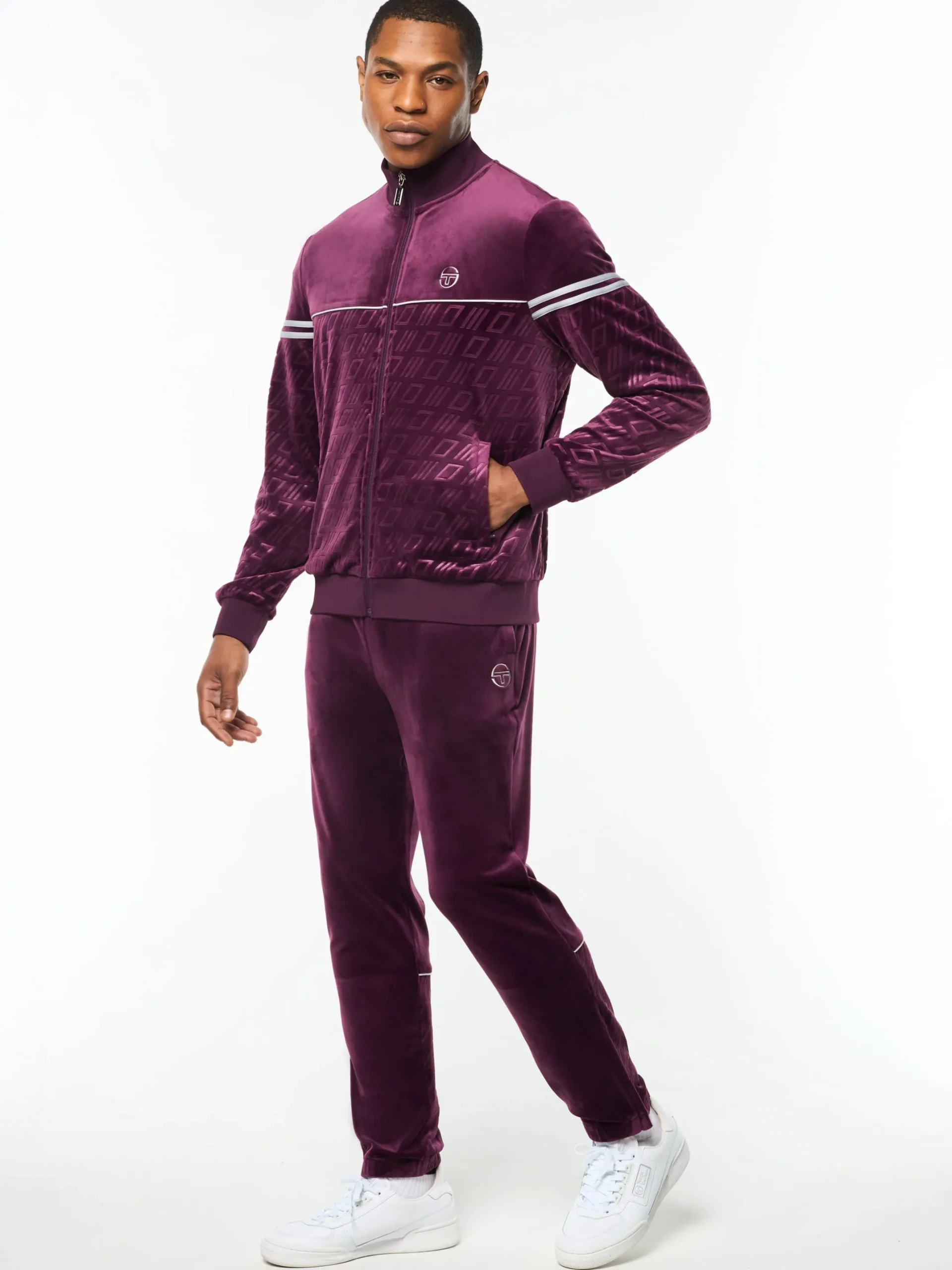 Bandiera Track Jacket- Potent Purple