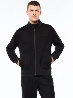 Camoscio Track Jacket- Black Beauty