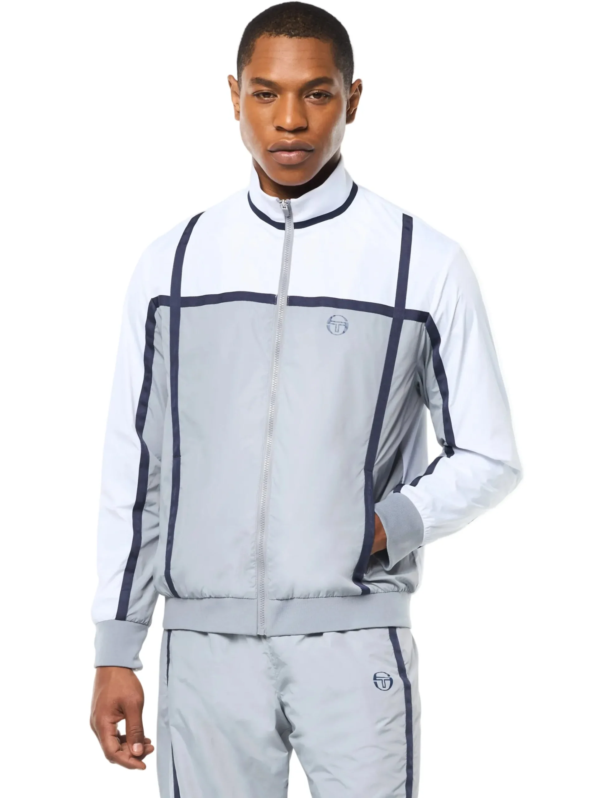 Campo Court Track Jacket- Quiet Grey