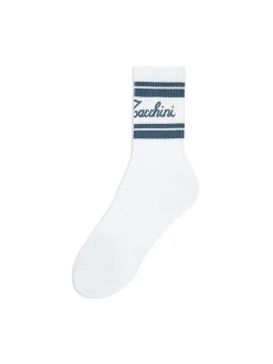 Clasico Script Logo Sock- Coronet Blue