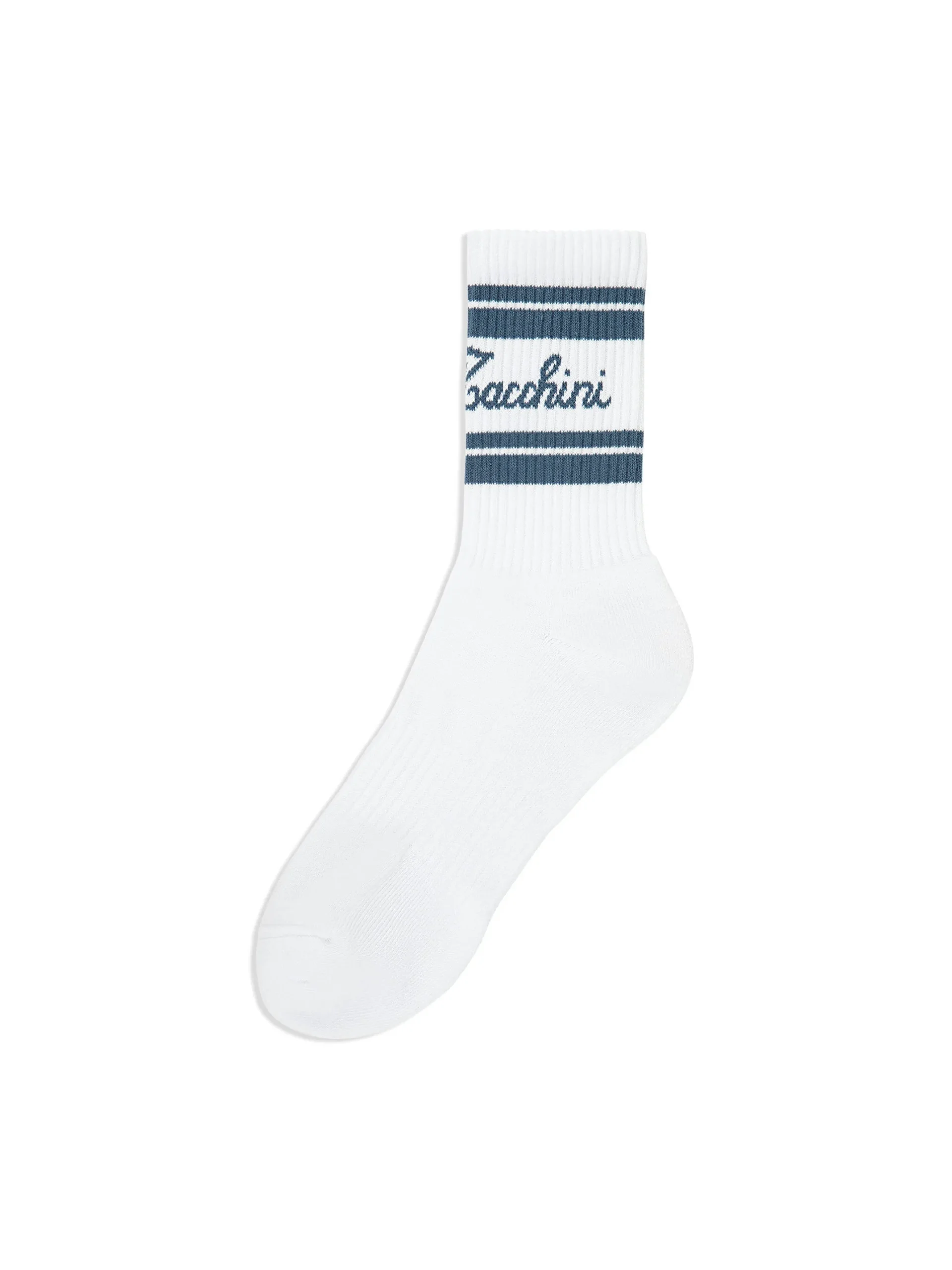 Clasico Script Logo Sock- Coronet Blue