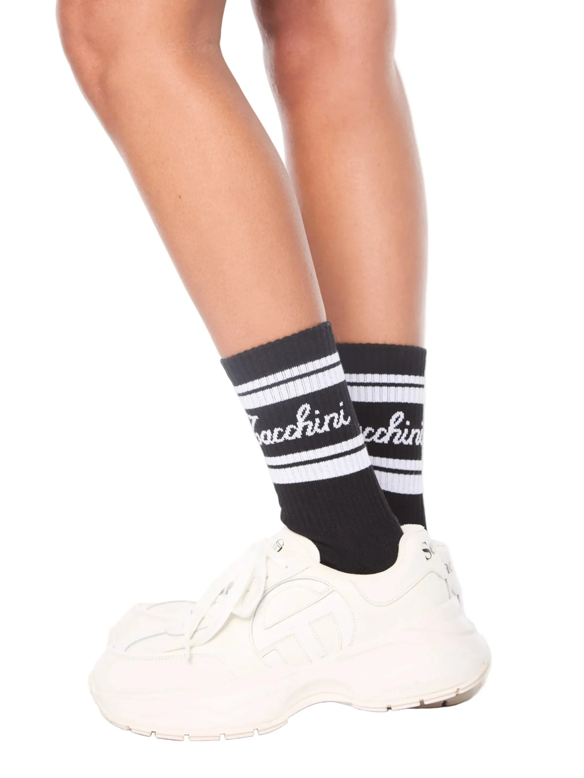 Classico Script Sock-Black Beauty