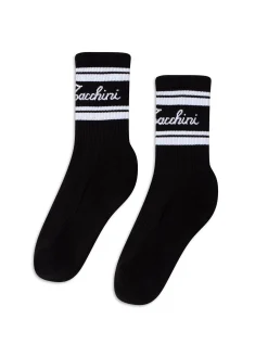 Classico Script Sock-Black Beauty