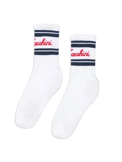 Classico Script Sock-Brilliant White