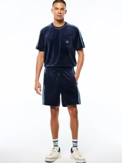 Cresta Velour Short-Maritime Blue