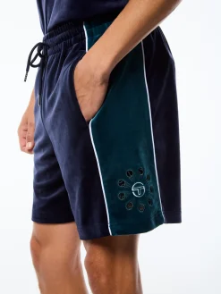 Cresta Velour Short-Maritime Blue