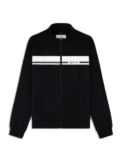 Cursivo Track Jacket- Black Beauty