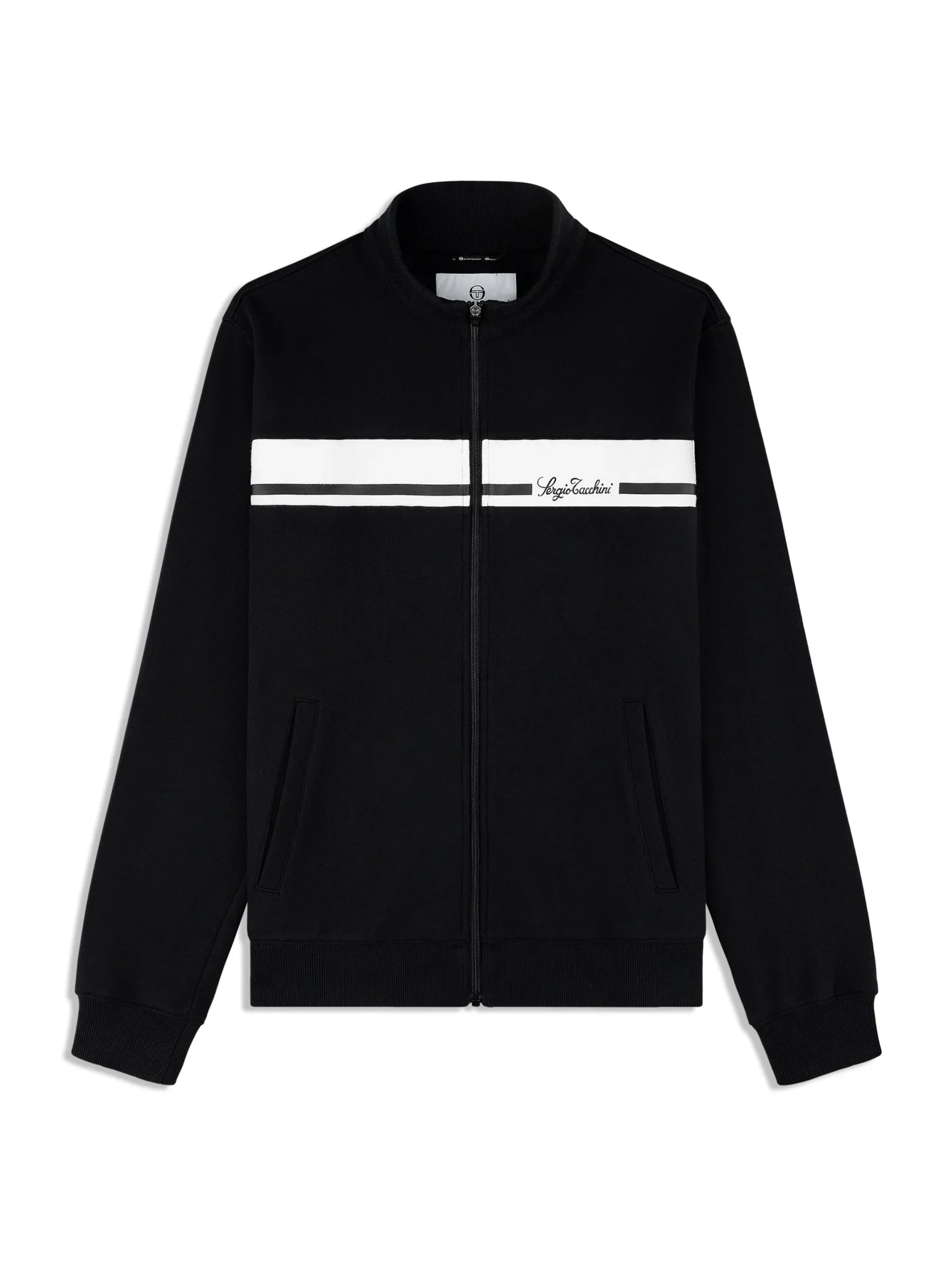 Cursivo Track Jacket- Black Beauty
