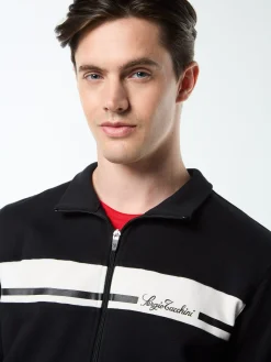 Cursivo Track Jacket- Black Beauty