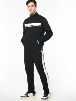 Cursivo Track Jacket- Black Beauty