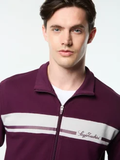 Cursivo Track Jacket- Potent Purple