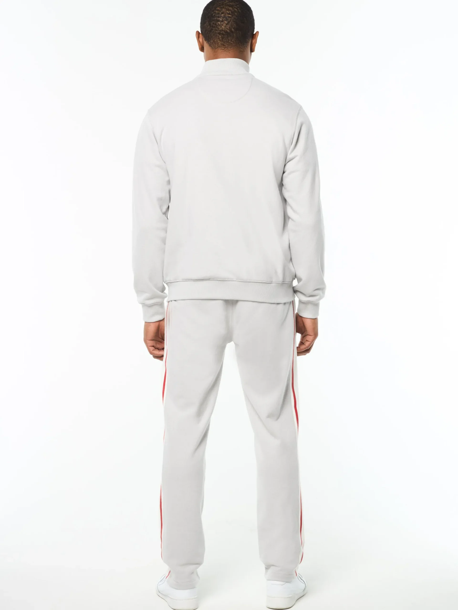 Cursivo Track Jacket- Quiet Grey