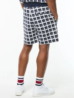 Damarindo Check Short- Maritime Blue