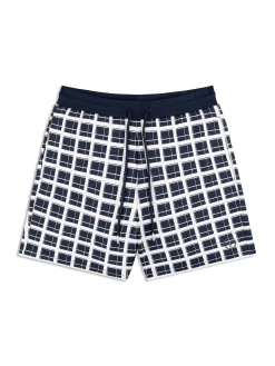 Damarindo Check Short- Maritime Blue