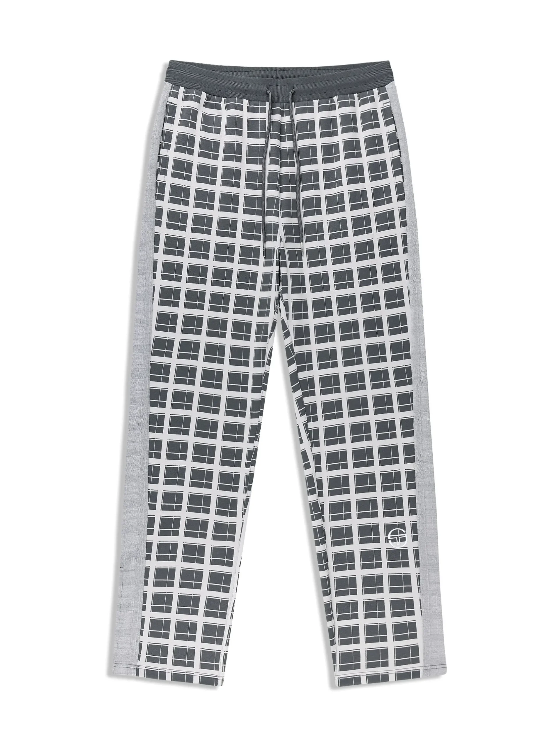 Damarindo Check Track Pant- Quiet Grey