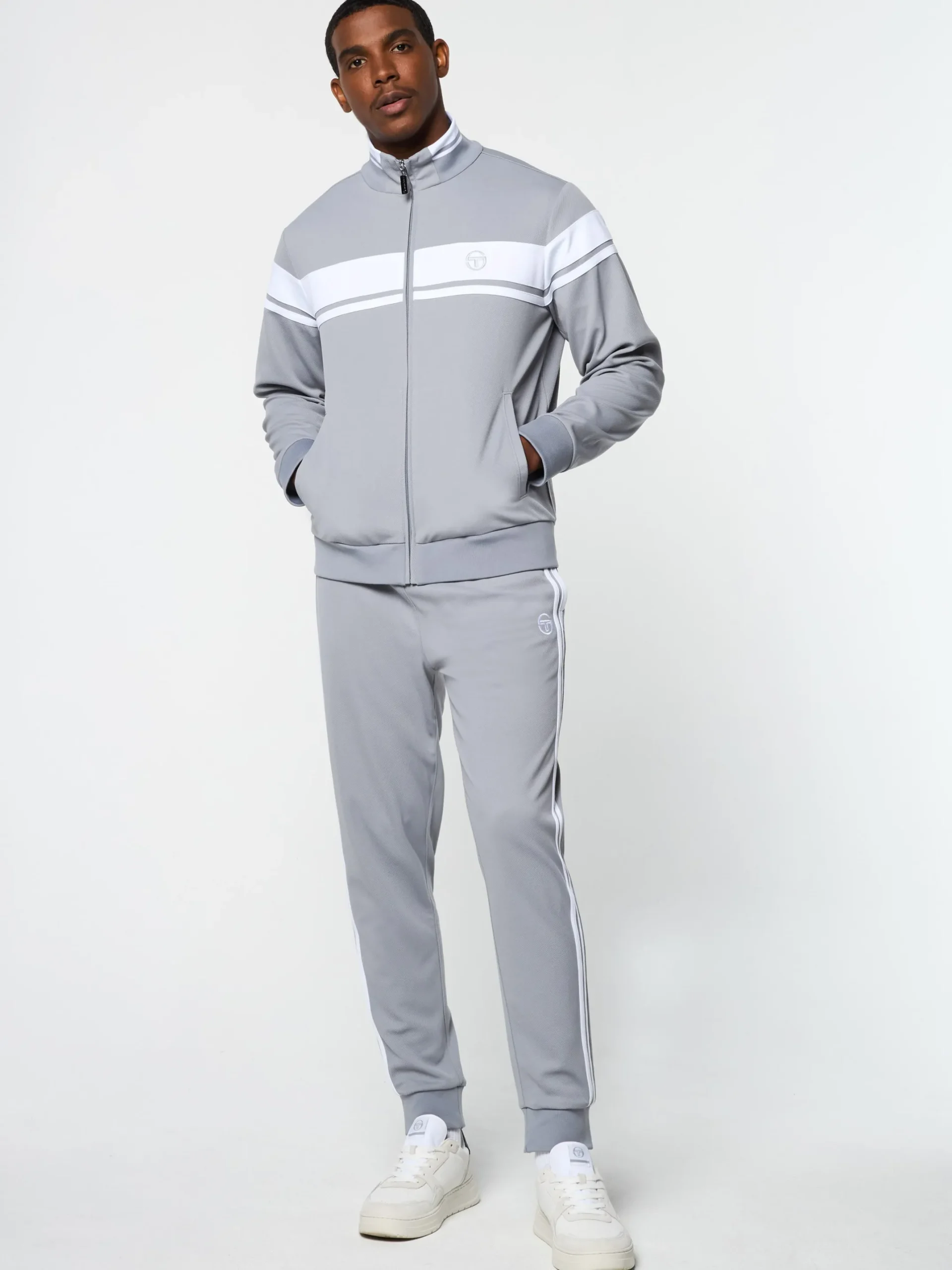 Damarindo Jacket- Sleet/ White